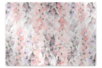Tapis protection sol Fleurs peintes