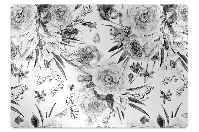 Tapis protection sol Bouquet floral