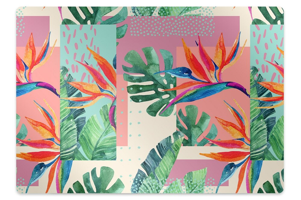 Tapis de chaise de bureau Mosaïque exotique