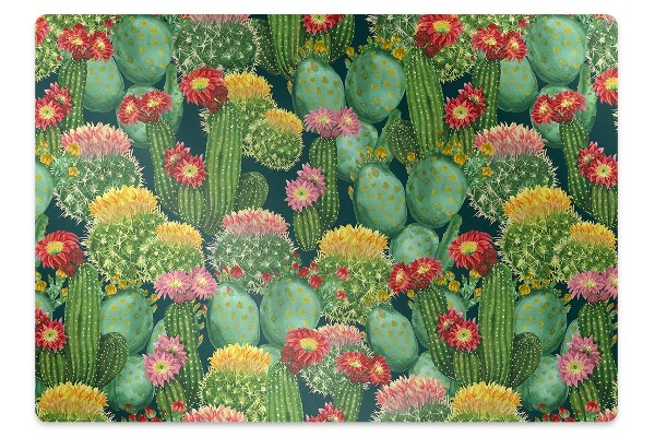 Tapis bureau Fleur de cactus