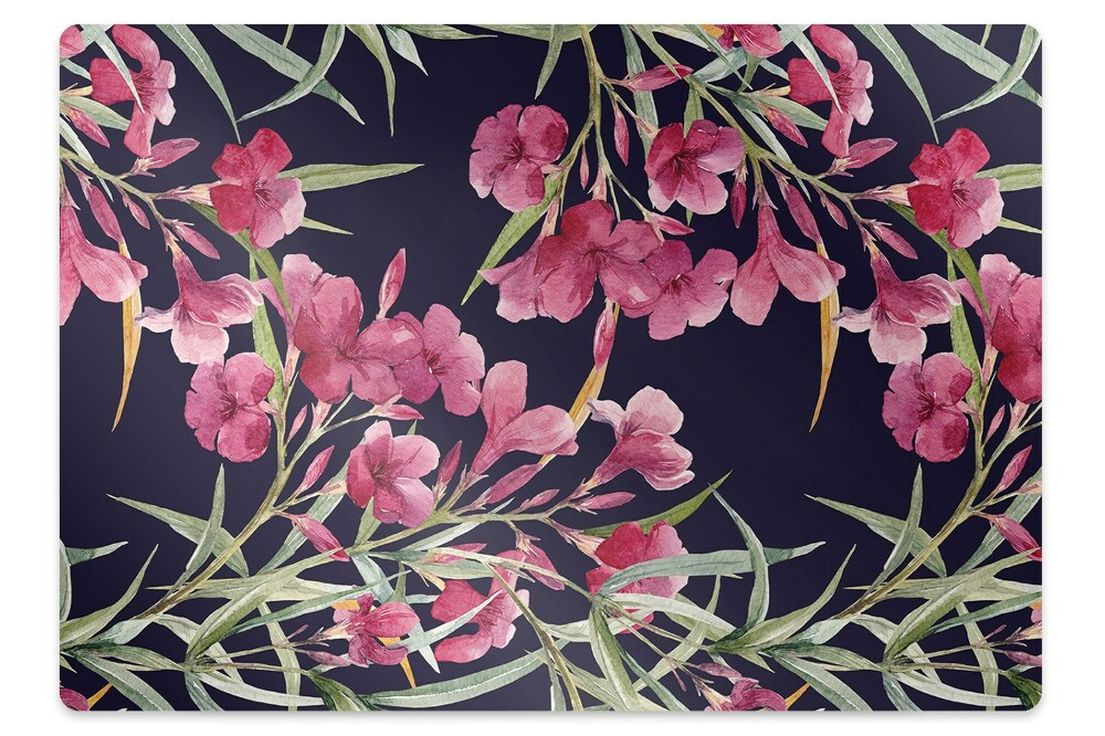 Tapis fauteuil bureau Fleurs à l'aquarelle