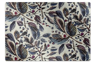 Tapis protège sol Feuilles rétro