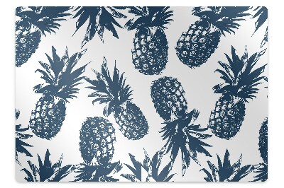 Tapis de chaise Ananas en gris