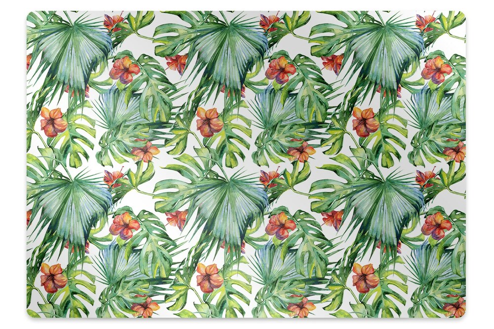 Tapis bureau Feuillage hawaïen