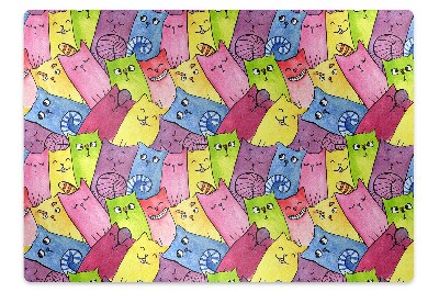 Tapis de chaise Chats joyeux