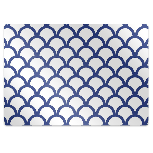 Tapis pour chaise de bureau Motif écailles de poisson