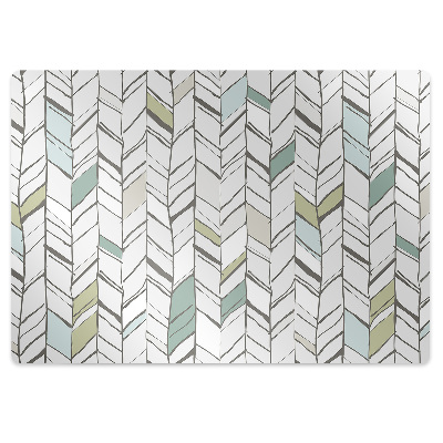 Tapis de chaise Élégant motif à chevrons