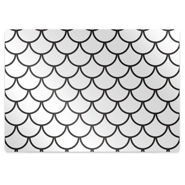 Tapis de protection de sol Motif d'écailles de poisson