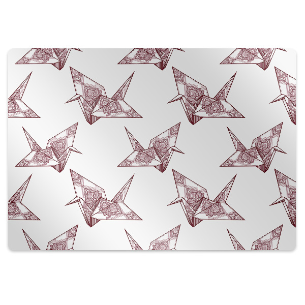 Tapis bureau Motif origami