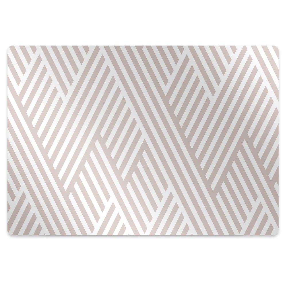 Tapis fauteuil bureau Motif de lignes brisées