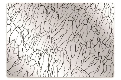 Tapis de chaise de bureau Paysage esquissé