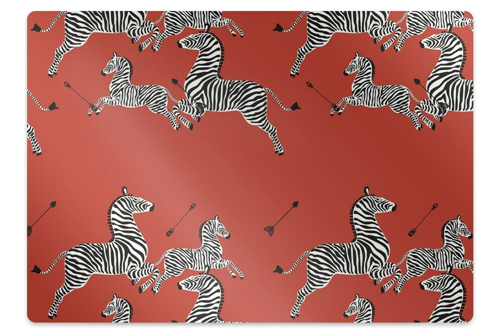 Tapis de protection de sol Troupeau de zèbres