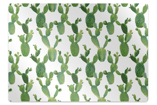 Tapis protège sol Aquarelles avec cactus