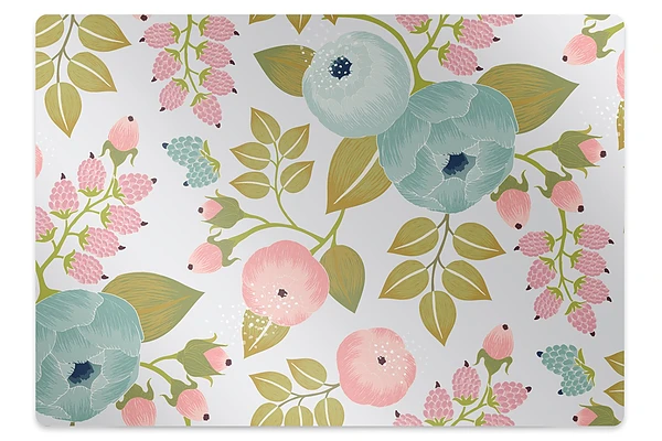 Tapis fauteuil bureau Fleurs de printemps
