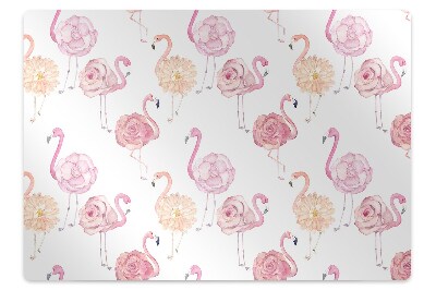 Tapis protection sol Beaux oiseaux et fleurs