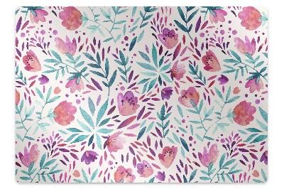 Tapis pour chaise de bureau Coquelicots rétro