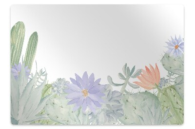 Tapis pour chaise de bureau Champ de cactus