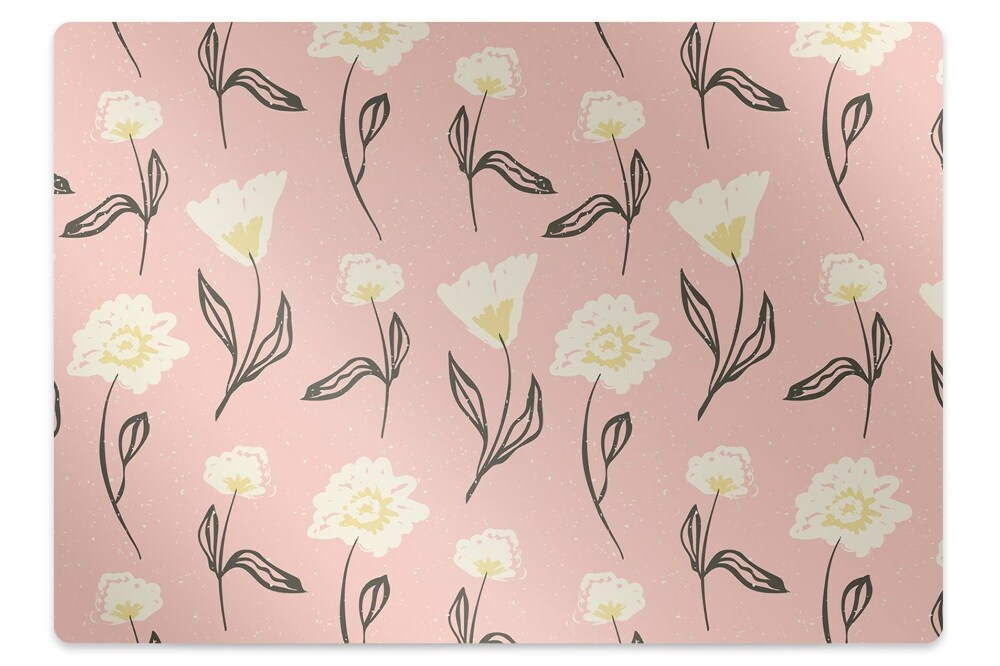 Tapis bureau Fleurs délicates