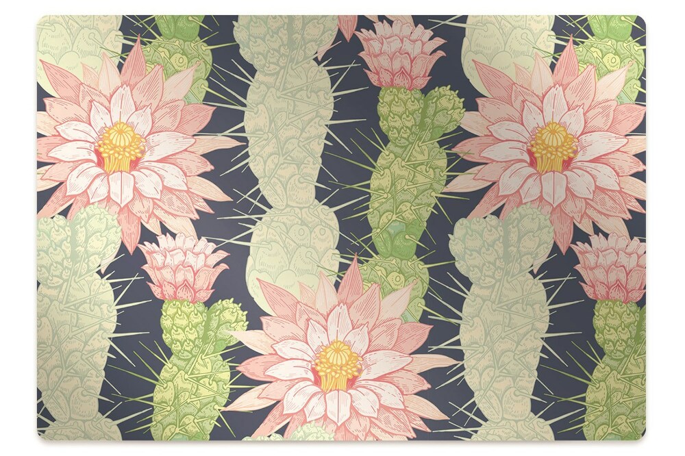 Tapis de protection de sol Fleurs de cactus