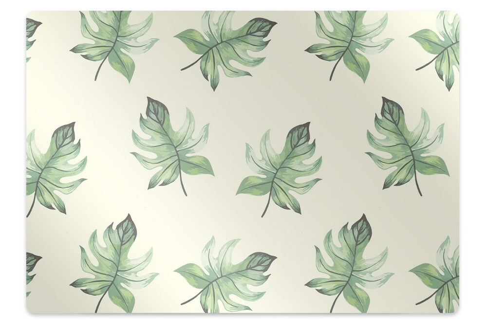 Tapis de chaise de bureau Feuilles exotiques