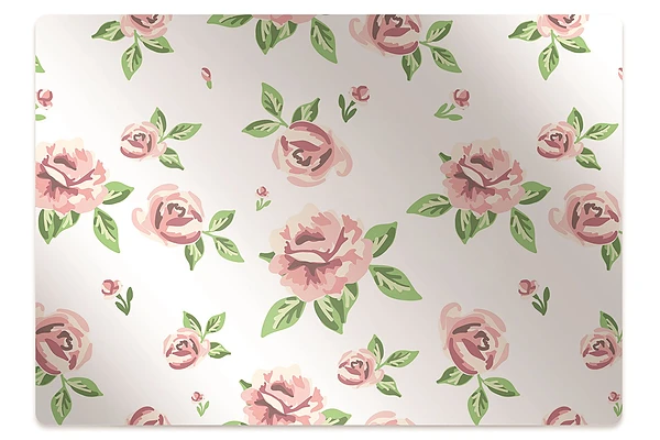 Tapis pour chaise de bureau Fleurs pastel