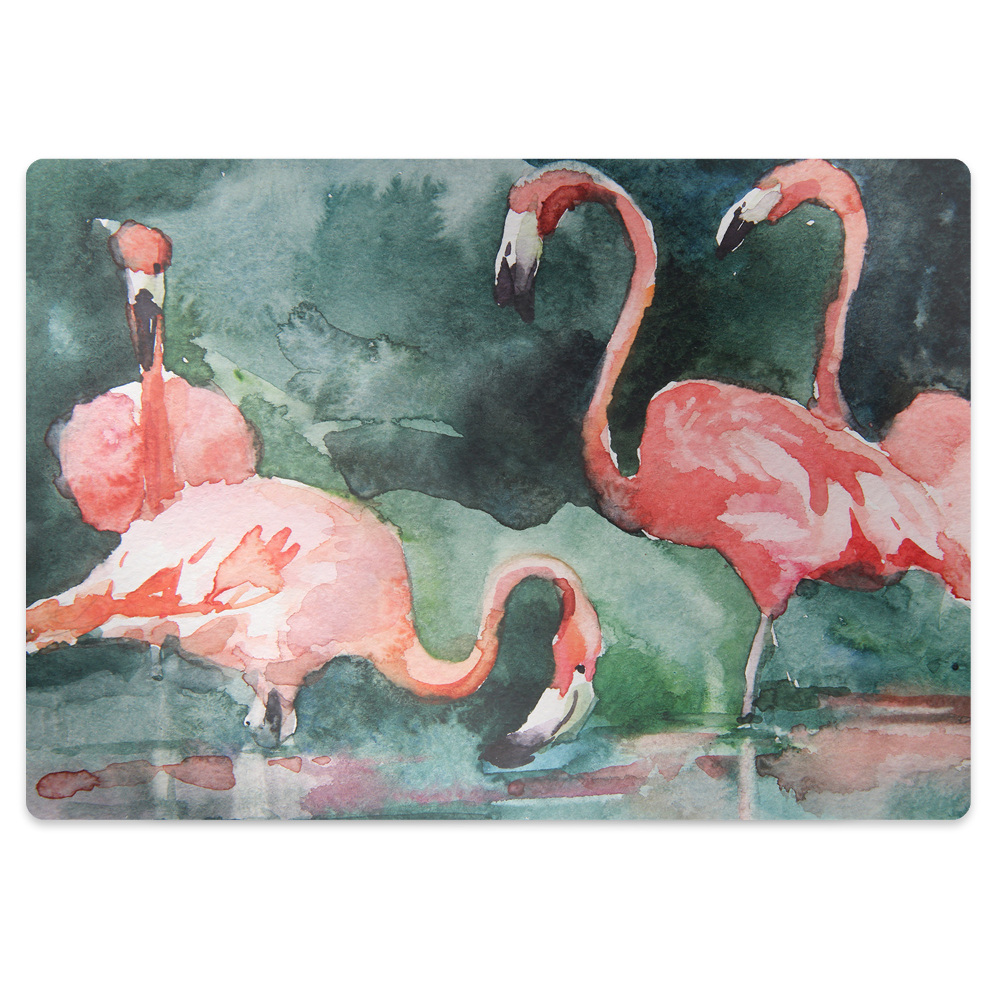 Tapis protège sol Bel oiseau peint