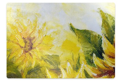 Tapis fauteuil bureau Tournesol