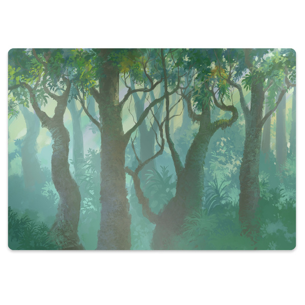 Tapis de chaise de bureau Forêt sombre