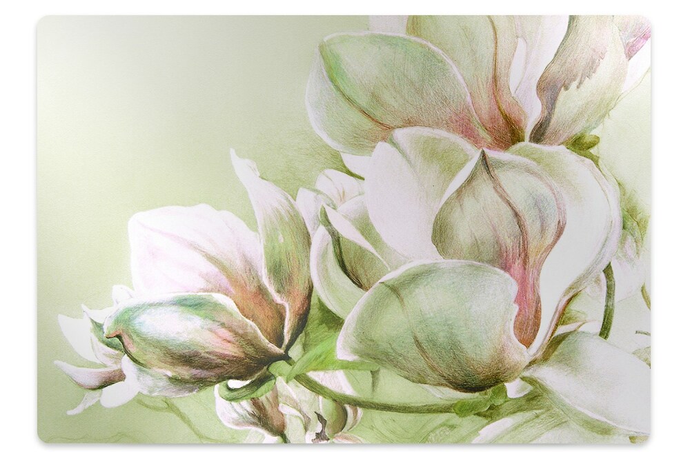 Tapis de chaise de bureau Fleurs de magnolia