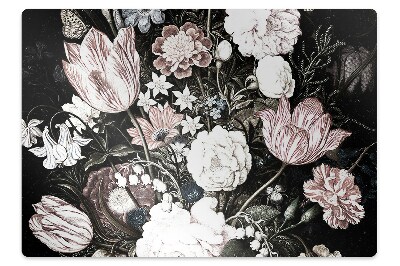 Tapis protection sol Motif flamboyant