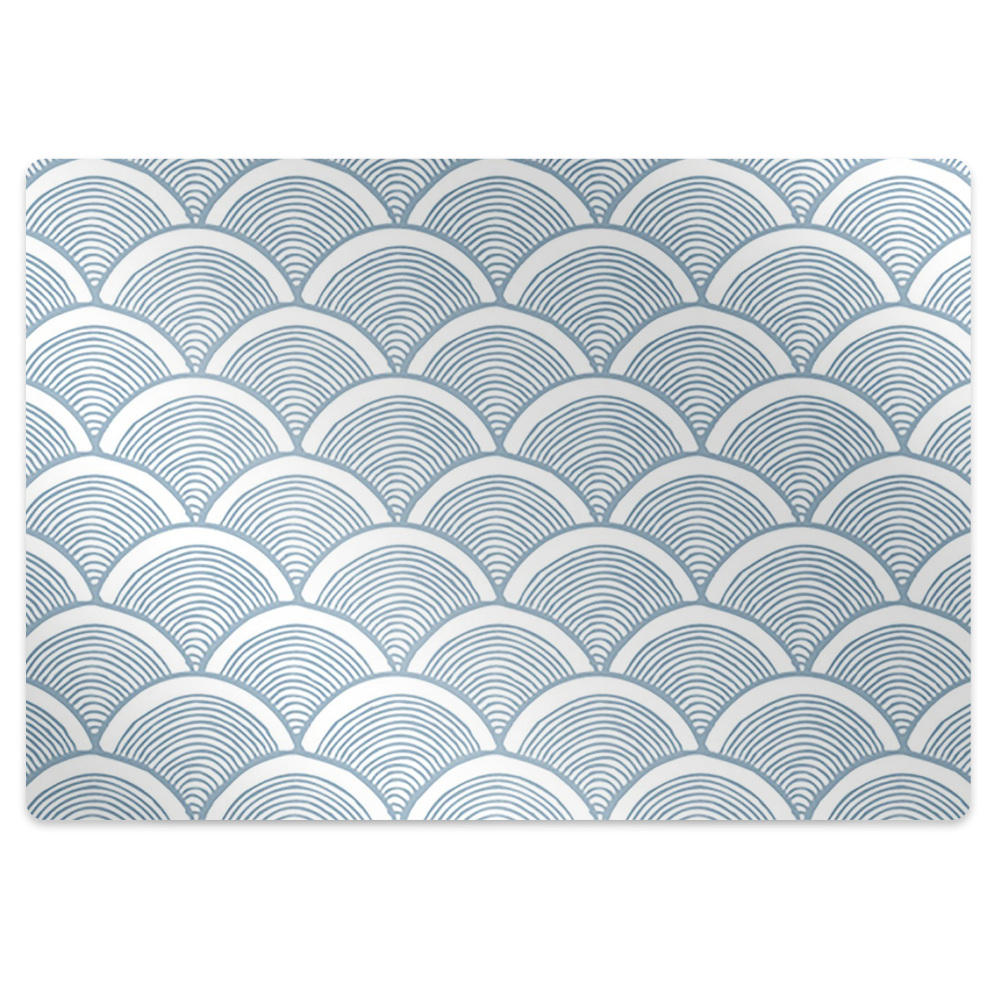 Tapis protège sol Motif marin ondulé