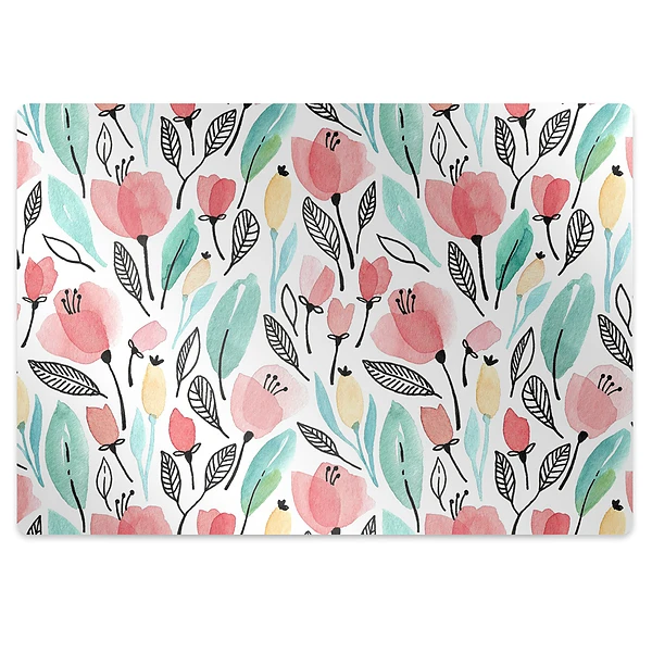 Tapis bureau Fleurs lumineuses