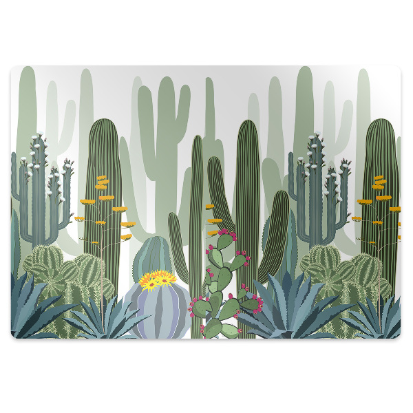 Tapis protection sol Cactus colorés