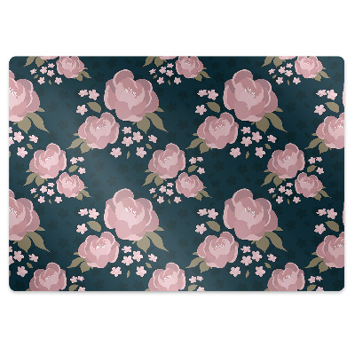Tapis de chaise de bureau Fleurs lumineuses