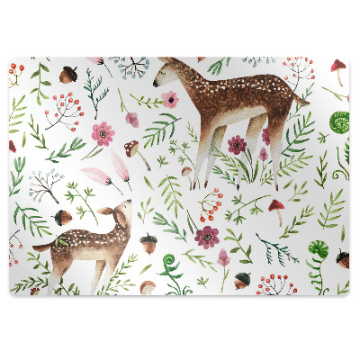 Tapis bureau Cerf rouge