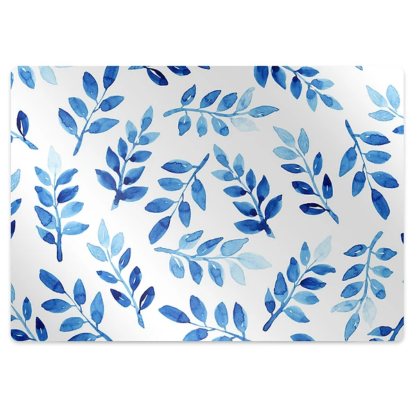 Tapis fauteuil bureau Branches bleues d'un arbuste