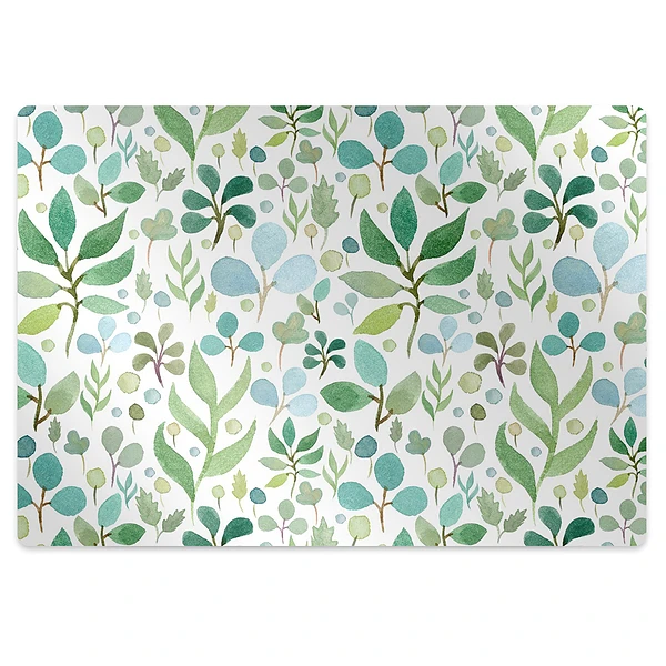 Tapis protection sol Feuilles vertes