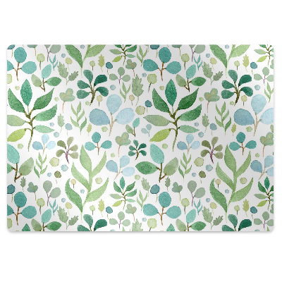 Tapis protection sol Feuilles vertes
