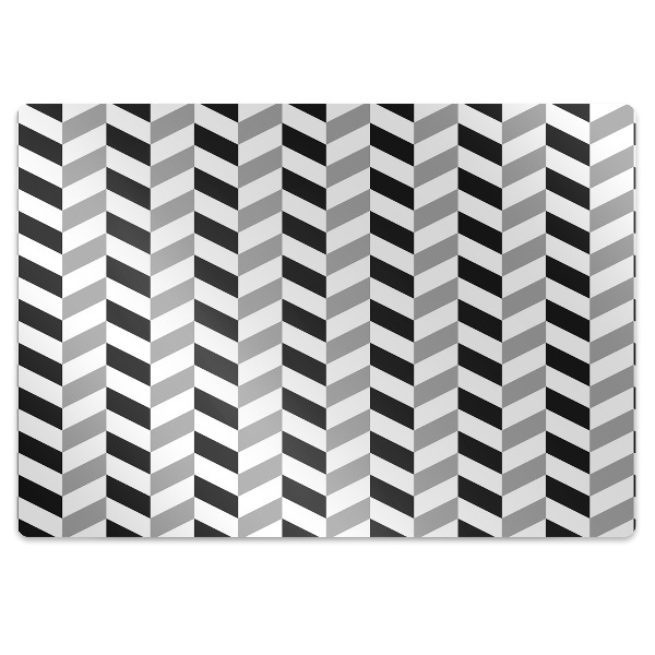 Tapis de chaise de bureau Motif à chevrons tressés