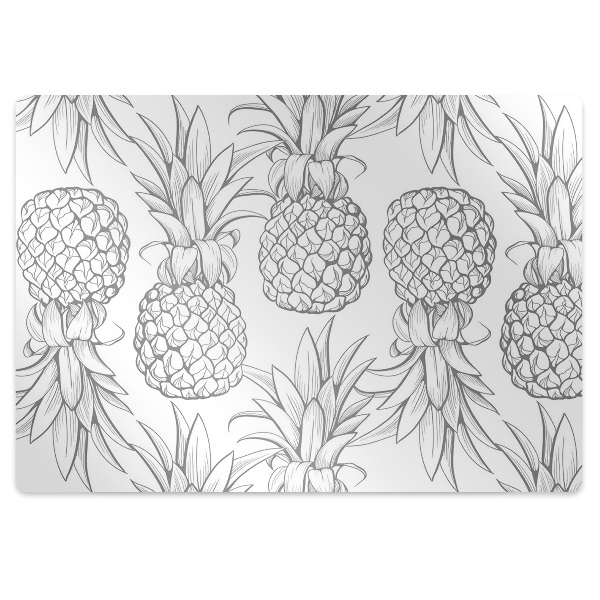 Tapis de chaise de bureau Motif ananas