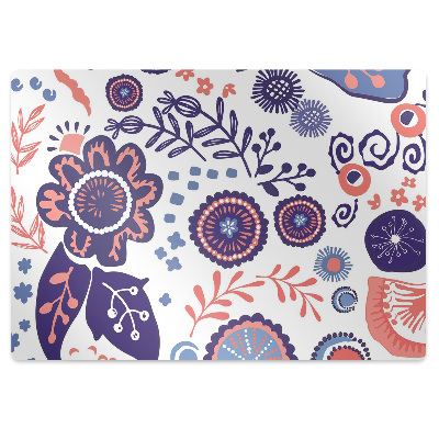 Tapis bureau Fleurs fantaisie