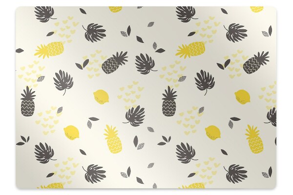 Tapis fauteuil bureau Motif frappant d'ananas