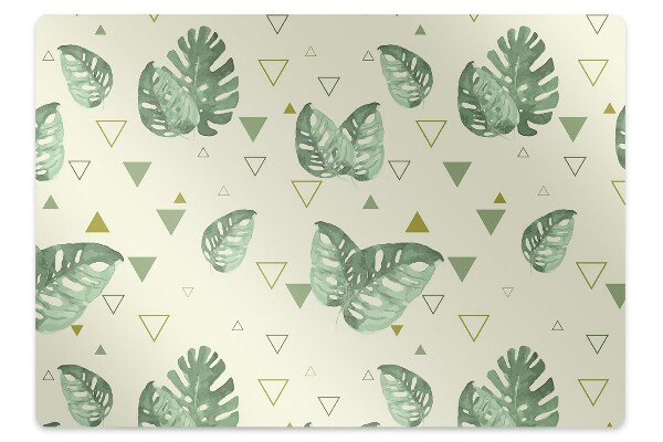 Tapis protection sol Plantes et figures géométriques inhabituelles