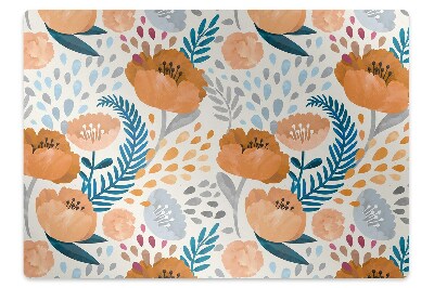 Tapis bureau Fleurs violettes