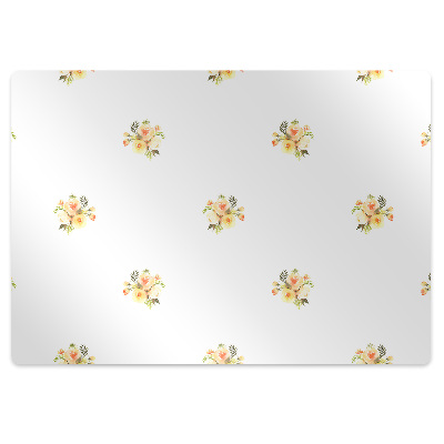 Tapis de chaise de bureau Bouquets de fleurs