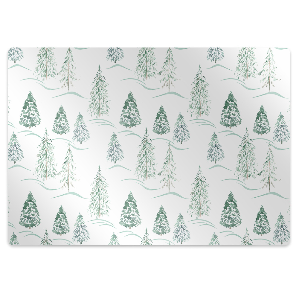 Tapis protège sol Forêt dessinée
