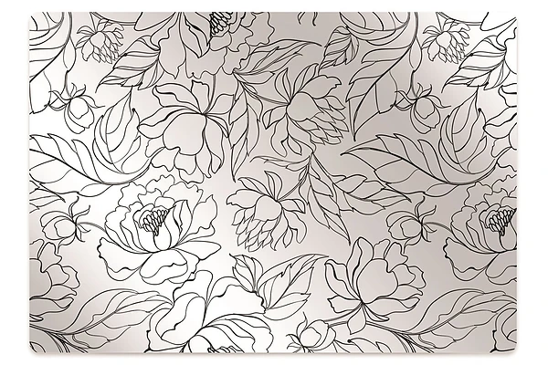 Tapis bureau Fleurs de pivoine