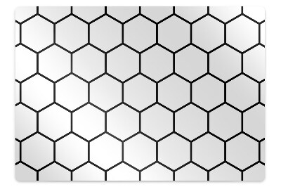 Tapis fauteuil bureau Motif en grille