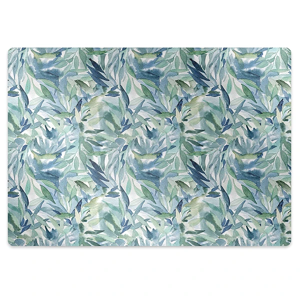 Tapis de chaise de bureau Feuilles claires