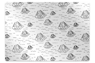 Tapis fauteuil bureau Bateaux à voiles sur l'eau